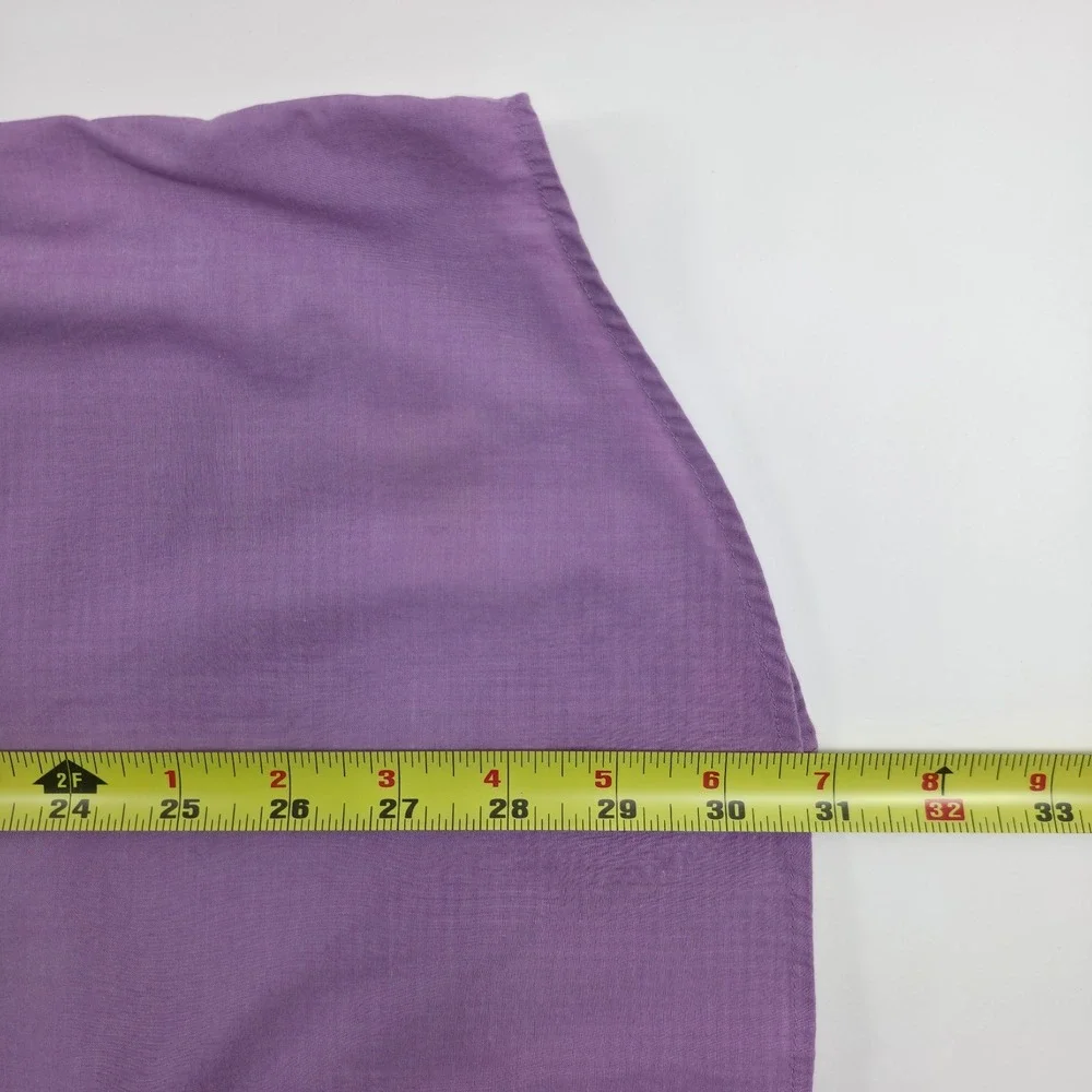 Banana Republic Men Shirt Stretch Slim Fit Medium Purple Long Sleeve Button Down